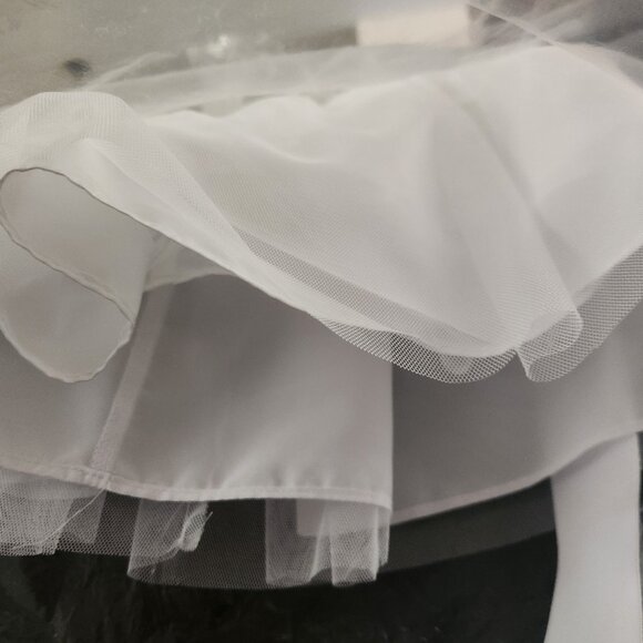 NWT GIRLS 7 KEEPSAKE FANCY DRESS white with tie bow, beaded top - Picture 6 of 6